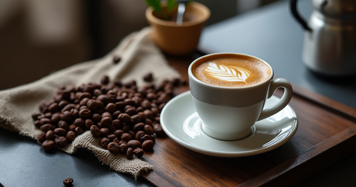 Perfekter Espresso mit goldener Crema in der Tasse