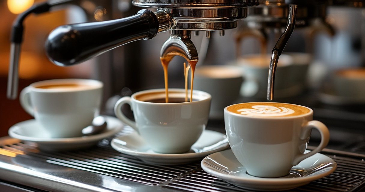 Großvolumige Kaffeemaschine für viele Tassen